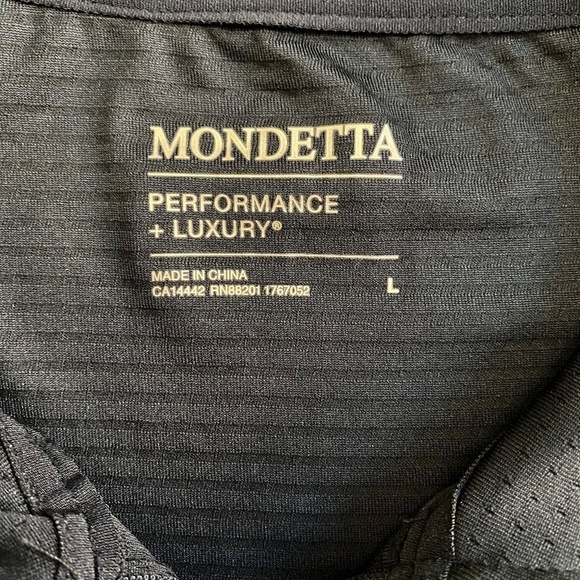 Mondetta Ladies' Quarter-Zip Pullover, Zippered Pockets, Black, Large NWT - Picture 7 of 16